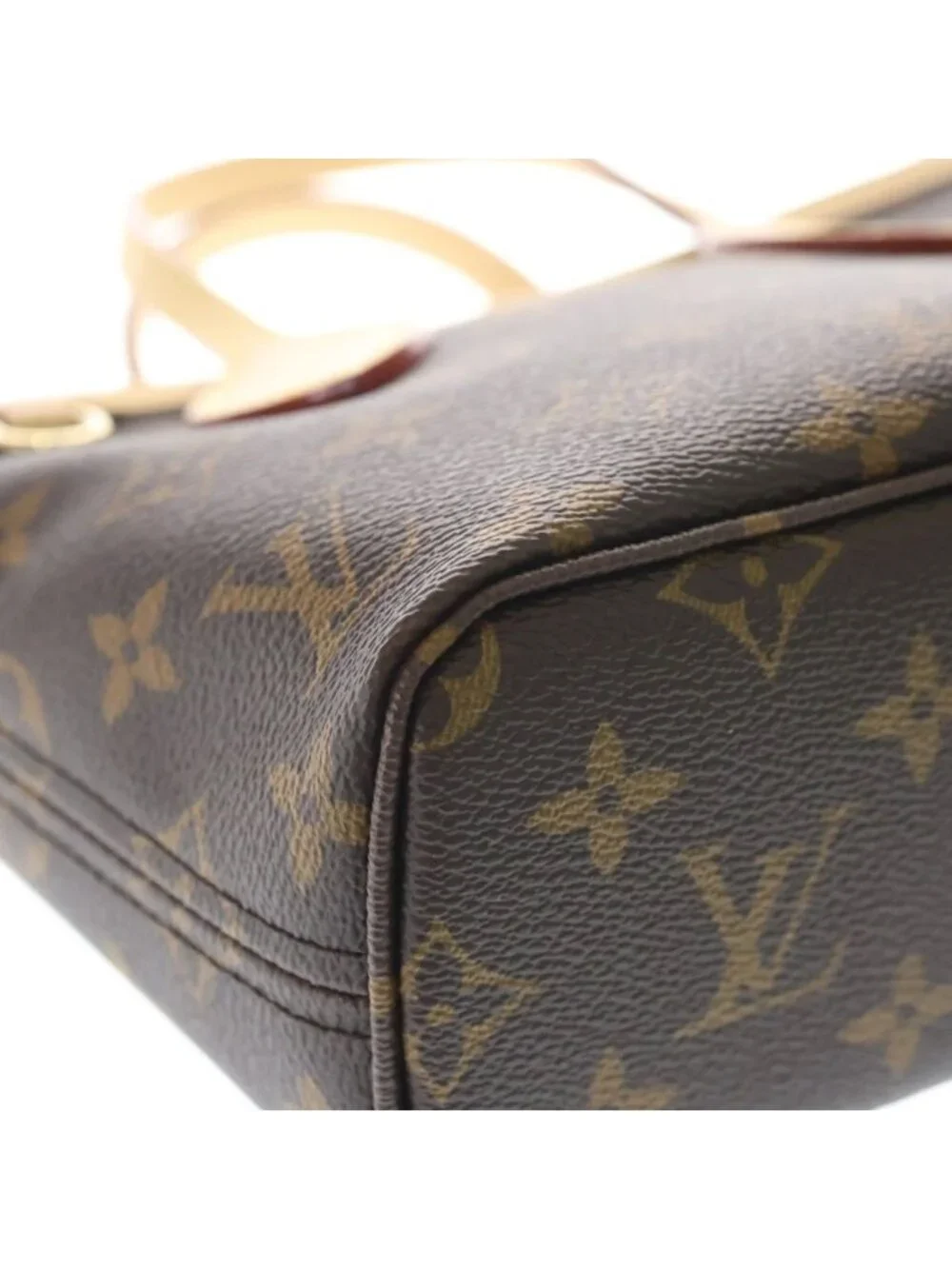 Louis Vuitton Monogram Neverfull BB Tote Shoulder Bag 2-Way Leather Brown